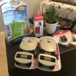 Travel Bundle with 6 items! All new in packaging. Locks, Secure ID tags & more!